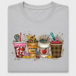Teacher Life Coffee Cup DTF Transfer