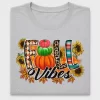 Fall Vibes Pumpkin Sunflower DTF Transfer