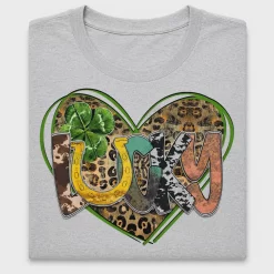 Leopard Lucky Heart St. Patrick's Day DTF Transfer