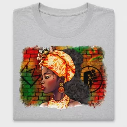 Afro Woman Brick Wall DTF Transfer