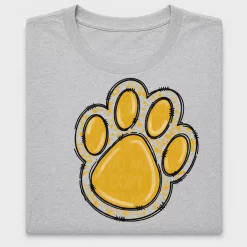 Gold Paw Print DTF Transfer
