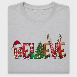 Believe Christmas Design DTF Transfer
