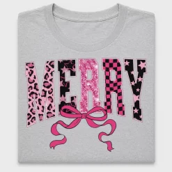 Retro Merry Varsity DTF Transfer