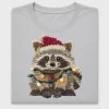 Christmas Raccoon DTF Transfer