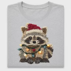 Christmas Raccoon DTF Transfer