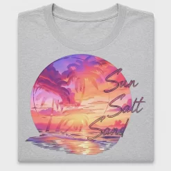 Retro Sunset Beach DTF Transfer