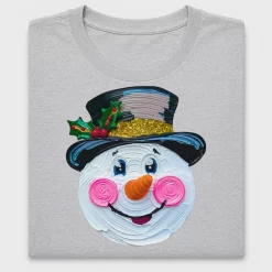 Cheerful Snowman Christmas DTF Transfer