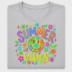 Retro Summer Vibes Smiley Face DTF Transfer