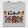 Football Mom Afro Messy Bun DTF Transfer