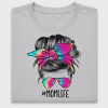 Tie Dye Mom Life Messy Bun DTF Transfer