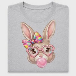 Rainbow Bunny Heart Glasses DTF Transfer