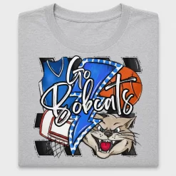 Retro Bobcats Basketball Mascot DTF Transfer