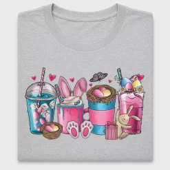 Easter Bunny Coffee Drink DTF Transfer