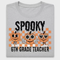 Spooky 6th Grade Teacher DTF Transfer