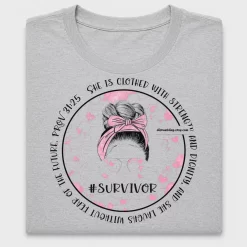 Survivor Mom Bun Pink DTF Transfer