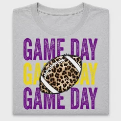 Game Day Football Glitter DTF Transfer