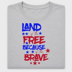 Land of the Free Patriotic DTF Transfer