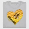 Bee Honeycomb Heart DTF Transfer