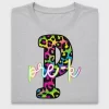 Neon Leopard Letter P DTF Transfer