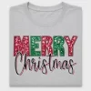 Retro Christmas Sequin DTF Transfer
