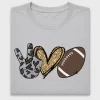 Peace Love Football Mom DTF Transfer