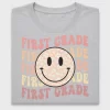 First Grade Smiley Face DTF Transfer