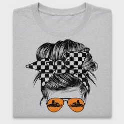 Messy Bun Go-Kart DTF Transfer
