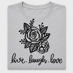 Live Laugh Love Floral DTF Transfer