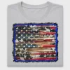 Distressed American Flag Cowhide DTF Transfer