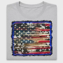Distressed American Flag Cowhide DTF Transfer