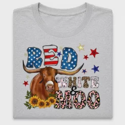 Patriotic Bull Western DTF Transfer