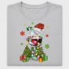 Festive Wine Glass Christmas DTF Transfer