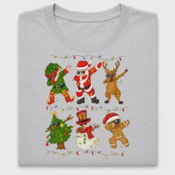 Dabbing Christmas Characters DTF Transfer
