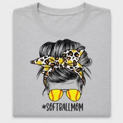 Softball Mom Leopard Print DTF Transfer