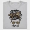 Leopard Messy Bun Mom Life DTF Transfer