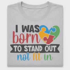 Autism Awareness Born to Stand Out DTF Transfer