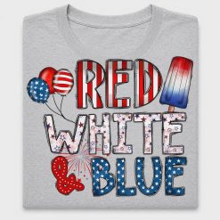 Red White Blue Fourth of July DTF Transfer