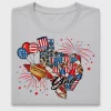 Texas Patriotic DTF Transfer