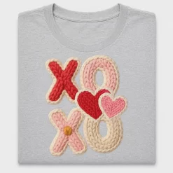 Xoxo Valentine Yarn Knit DTF Transfer