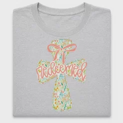 Floral Coquette Cross DTF Transfer