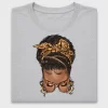 Leopard Bow Messy Bun DTF Transfer