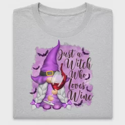 Witch Gnome Wine DTF Transfer