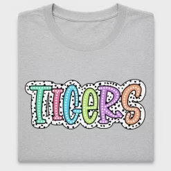 Colorful Tigers Doodle DTF Transfer
