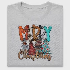 Merry Western Christmas DTF Transfer