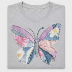 Patchwork Butterfly DTF Transfer