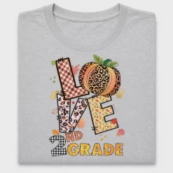 Love 2nd Grade Leopard DTF Transfer