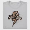 Leopard Teacher Lightning Bolt DTF Transfer