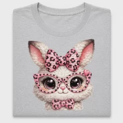 Pink Leopard Bunny DTF Transfer