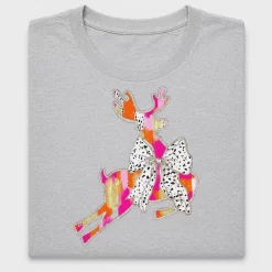 Colorful Leopard Reindeer DTF Transfer