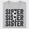 Sister Soccer Lightning Bolt DTF Transfer